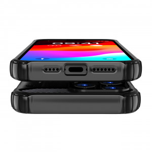 Подсилен гръб Hybrid Armor - iPhone 15 Pro син - Img 7