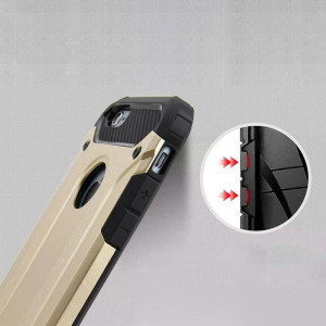 Подсилен гръб Hybrid Armor - LG K10 черен - Img 5