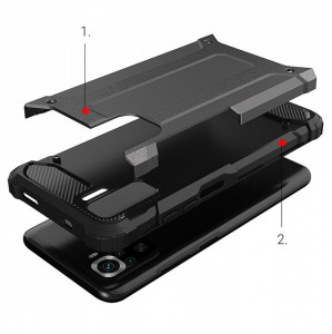 Подсилен гръб Hybrid Armor - Xiaomi Redmi Note 11 Pro / 11 Pro 5G / 11E Pro черен - Img 5