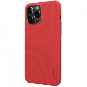 Подсилен гръб NILLKIN Super Frosted Shield - iPhone 13 Pro Max червен - Img 3