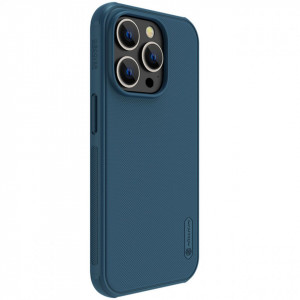 Подсилен гръб NILLKIN Super Frosted Shield Pro - iPhone 14 Pro син - Img 3