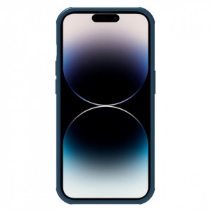 Подсилен гръб NILLKIN Super Frosted Shield Pro MagSafe - iPhone 14 Pro Max син - Img 4