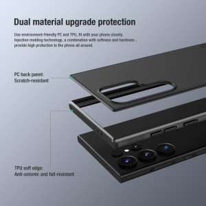 Подсилен гръб NILLKIN Super Frosted Shield Pro - Samsung Galaxy S24 Ultra червен - Img 8