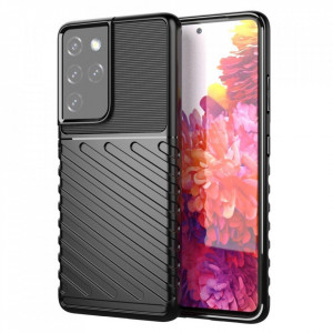 Подсилен гръб Thunder - Samsung Galaxy S22 Ultra черен - Img 1