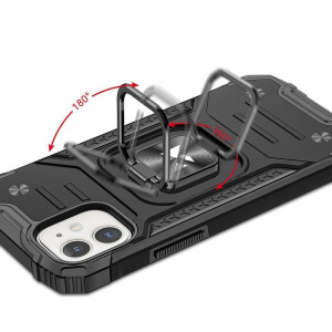 Подсилен гръб WOZINSKY Ring Armor със стойка - iPhone 14 черен - Img 5