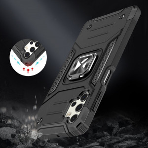 Подсилен гръб WOZINSKY Ring Armor със стойка - Samsung Galaxy A32 черен - Img 7
