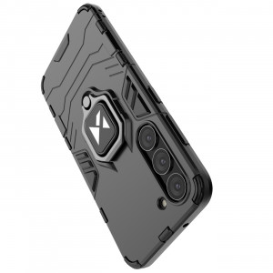 Подсилен гръб WOZINSKY Ring Armor със стойка - Samsung Galaxy S23+ черен - Img 12