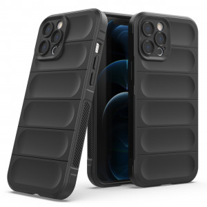 Подсилен гъвкав гръб Magic Shield - iPhone 12 Pro Max тъмносин - Img 6