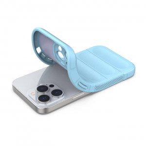 Подсилен гъвкав гръб Magic Shield - iPhone 13 Pro Max светлосин - Img 4