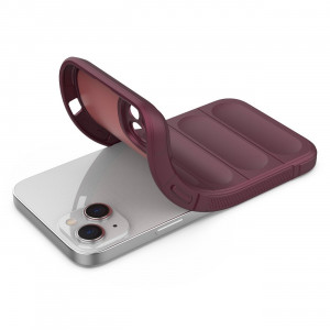 Подсилен гъвкав гръб Magic Shield - iPhone 14 Plus бордо - Img 4