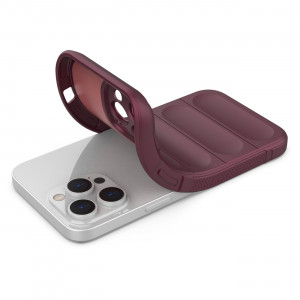 Подсилен гъвкав гръб Magic Shield - iPhone 14 Pro Max бордо - Img 4