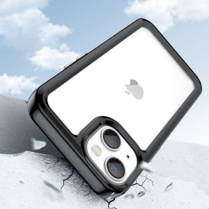 Прозрачен гръб с гел рамка Outer Space - iPhone 14 черен - Img 3