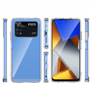Прозрачен гръб с гел рамка Outer Space - Xiaomi Poco M4 Pro черен - Img 5