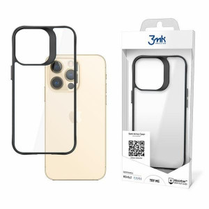 Прозрачен гръб с черна рамка 3mk Satin Armor+ - iPhone 13 Pro Max
