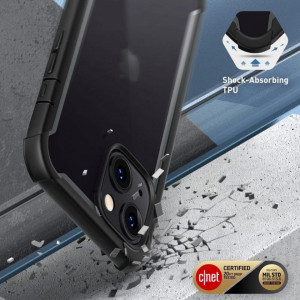 Прозрачен калъф 360° с черна рамка SUPCASE Iblsn Ares - iPhone 13 - Img 3