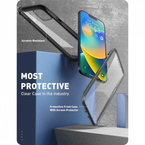 Прозрачен калъф 360° с черна рамка SUPCASE Iblsn Ares - iPhone 14 Plus - Img 4