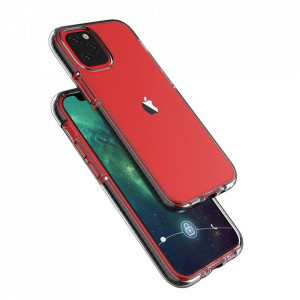 Прозрачен силиконов гръб с цветен кант Spring - iPhone 13 mini жълт - Img 4