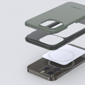 Противоударен гръб CHOETECH MFM Anti-drop MagSafe - iPhone 13 Pro Max зелен - Img 10