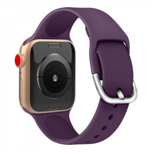 Силиконова каишка APS - Apple Watch 41mm Series 9 / 41mm Series 8 / 41mm Series 7 / 40mm Series 6 / 40mm SE / 40mm Series 5 / 40mm Series 4 / 38mm Series 3 / 38mm Series 2 мента - Img 8