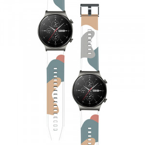 Силиконова каишка Moro - Huawei Watch GT 2 Pro (3) камуфлаж - Img 2