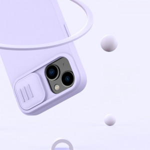 Силиконов гръб с подвижно покритие за камерата NILLKIN CamShield MagSafe - iPhone 14 Plus черен - Img 14