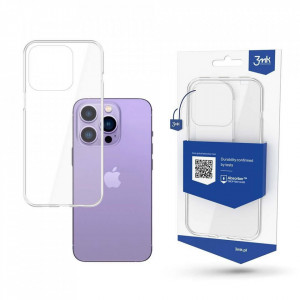 Силиконов гръб 3mk Clear - iPhone 14 Pro прозрачен