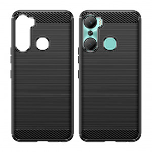 Силиконов гръб Carbon - Infinix Hot 12 Pro черен - Img 8
