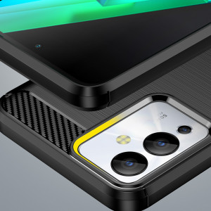 Силиконов гръб Carbon - Infinix Note 12i черен - Img 6