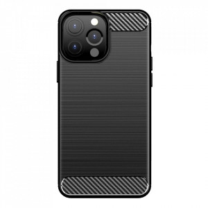 Силиконов гръб Carbon - iPhone 13 Pro Max черен - Img 8