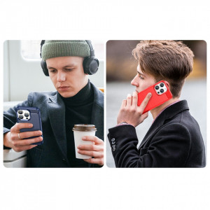 Силиконов гръб Carbon - iPhone 14 Pro Max син - Img 10