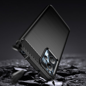 Силиконов гръб Carbon - Moto g53 5G / G13 черен - Img 3