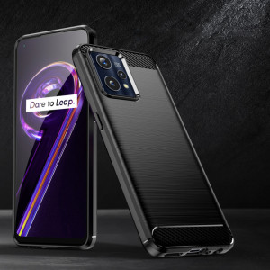 Силиконов гръб Carbon - Realme 9 / 9 Pro+ черен - Img 6