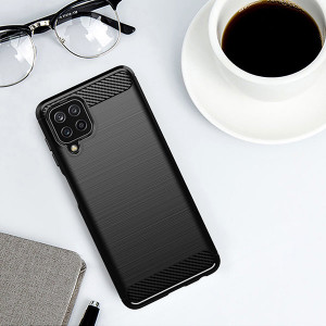 Силиконов гръб Carbon - Samsung Galaxy A22 черен - Img 12