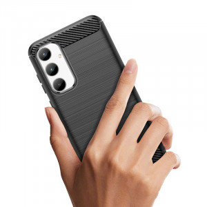 Силиконов гръб Carbon - Samsung Galaxy A35 черен - Img 5