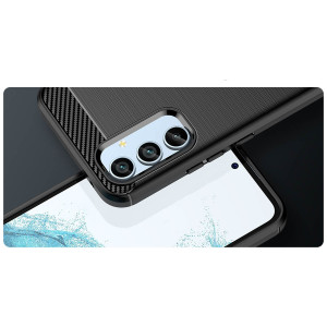 Силиконов гръб Carbon - Samsung Galaxy A54 5G черен - Img 8