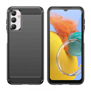 Силиконов гръб Carbon - Samsung Galaxy M14 черен - Img 3