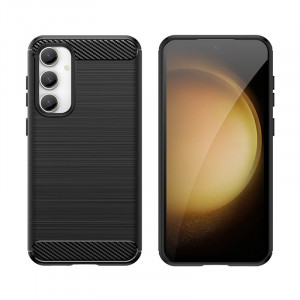 Силиконов гръб Carbon - Samsung Galaxy S23 FE черен - Img 2
