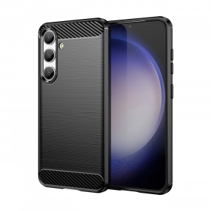 Силиконов гръб Carbon - Samsung Galaxy S24 черен - Img 1