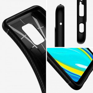 Силиконов гръб Carbon - Xiaomi Redmi 10X 4G / Redmi Note 9 черен - Img 2