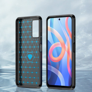 Силиконов гръб Carbon - Xiaomi Redmi Note 11 / 11S черен - Img 4