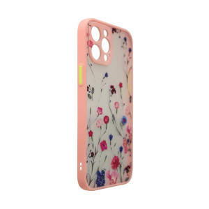 Силиконов гръб Design - iPhone 12 Pro Max розови цветя - Img 3