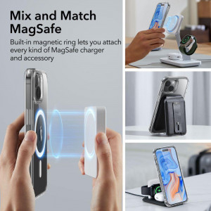 Силиконов гръб ESR Classic Hybrid Halolock MagSafe - iPhone 15 прозрачен - Img 9