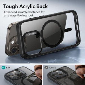 Силиконов гръб ESR Classic Hybrid Halolock MagSafe - iPhone 15 Pro Max прозрачен / черен - Img 12