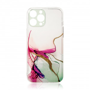 Силиконов гръб Marble - iPhone 12 Pro Max мента - Img 1