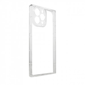 Силиконов гръб Square Clear - iPhone 13 Pro Max прозрачен - Img 2