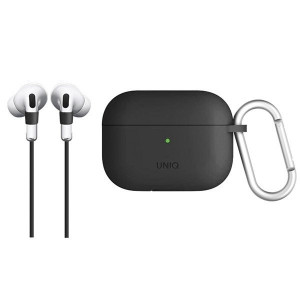 Силиконов калъф за слушалки UNIQ Vencer - AirPods Pro тъмносив - Img 1