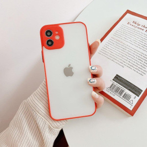 Силиконов полупрозрачен гръб Milky - iPhone 12 mini червен - Img 3