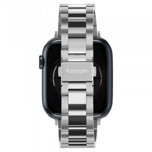 Стоманена каишка SPIGEN Modern Fit - Apple Watch 40mm Series 4 / 38mm Series 3 / 38mm Series 2 / 38mm (1st gen) сребърен - Img 15