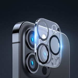 Стъклен протектор за камера с пълно покритие JOYROOM Mirror - iPhone 14 Pro / 14 Pro Max (JR-LJ3) - Img 3