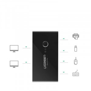 Суич UGREEN 2x USB Type A към 4x USB Type A 3.2 Gen.1 (US216 30768) черен - Img 2